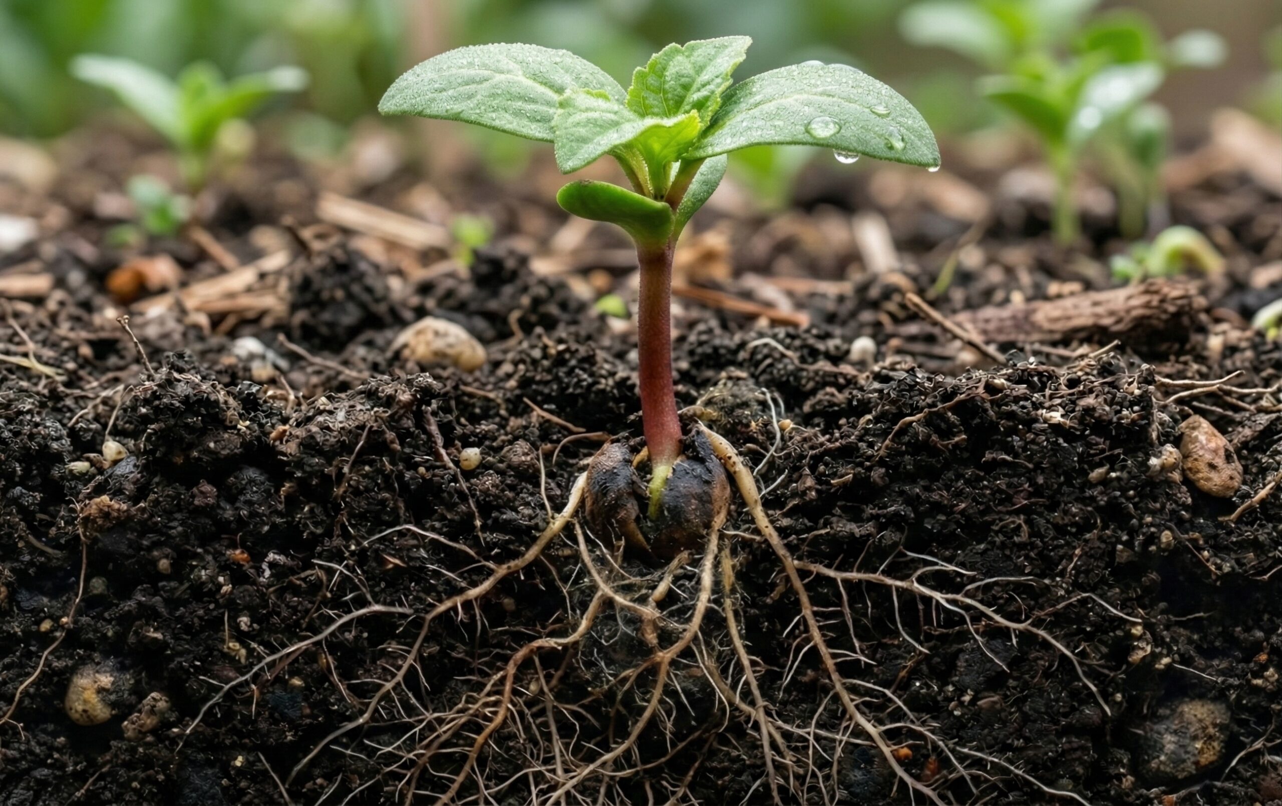 Seedling growing stronger